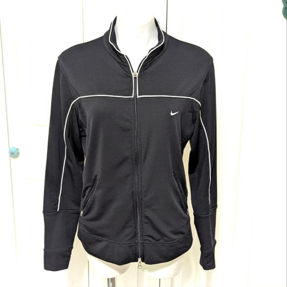Vintage NIKE Athletic Dry Fit Zip-Up Workout Jacket - Picture 4 of 16